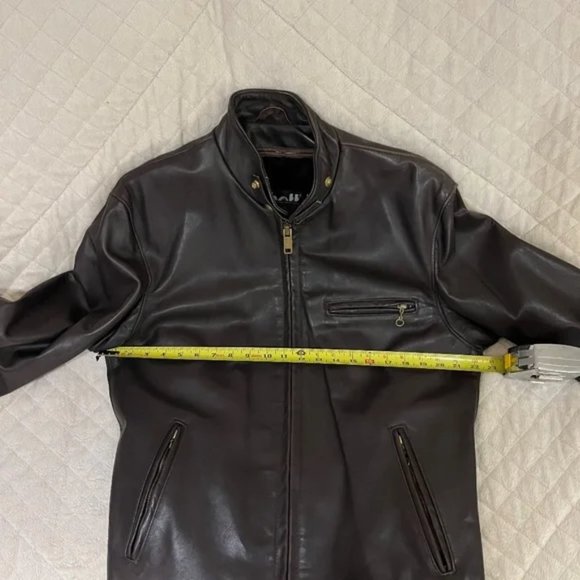 Schott NYC Leather Moto Jacket Made In U.S.A. with Vest $975 MSRP - Picture 5 of 10